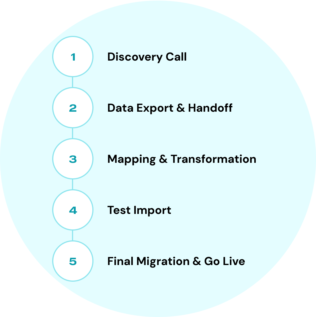 Data migration process steps